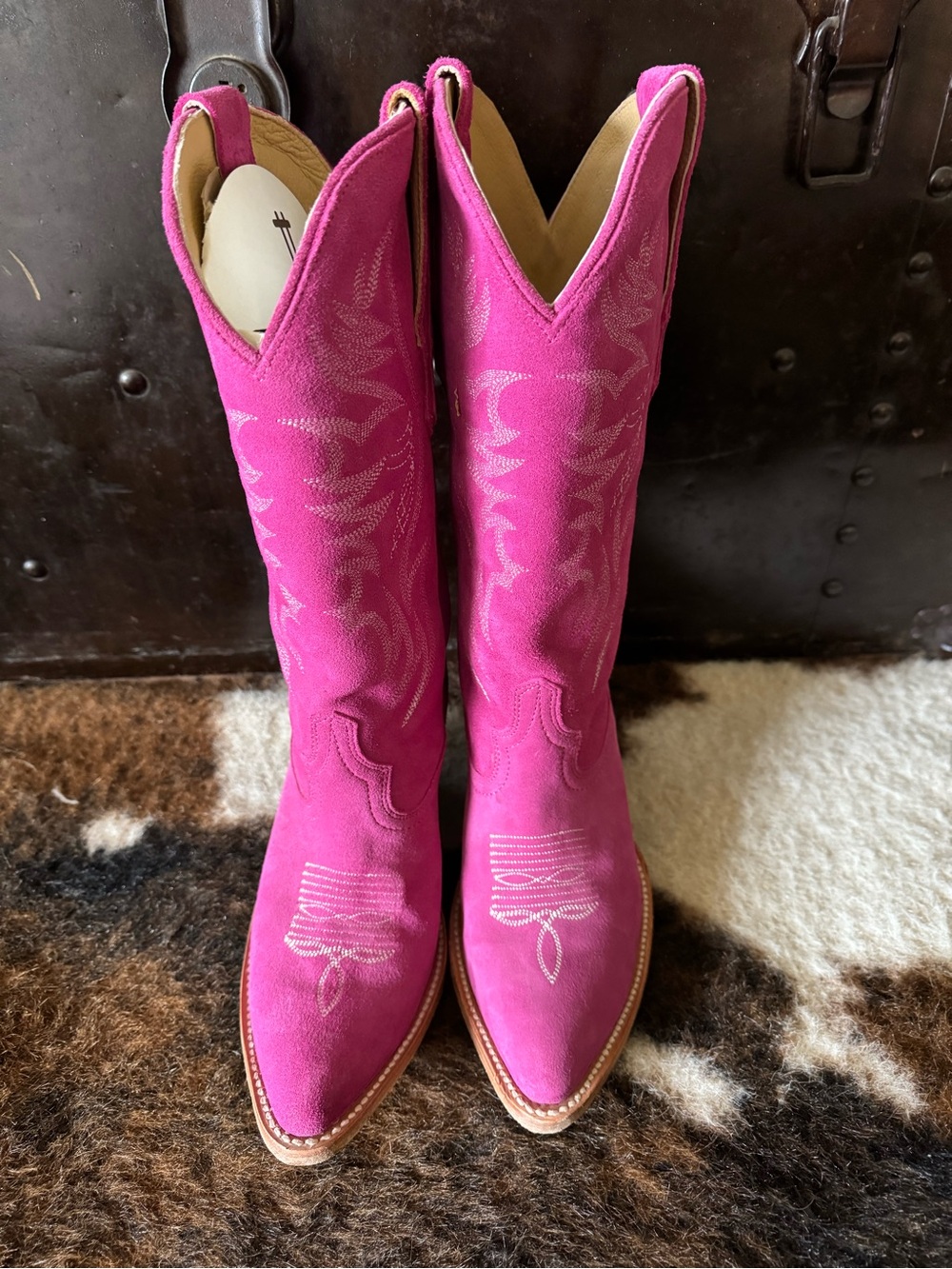 Idyllwind Fuchsia Suede Western Heeled Boots